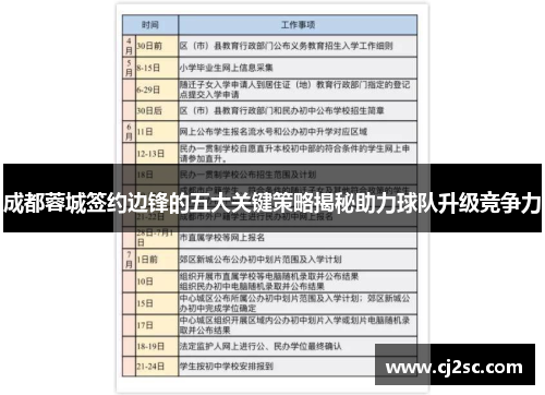成都蓉城签约边锋的五大关键策略揭秘助力球队升级竞争力